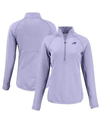 Cutter & Buck Women's Purple Buffalo Bills Peshastin Eco Fleece Half-Zip Sweatshirt