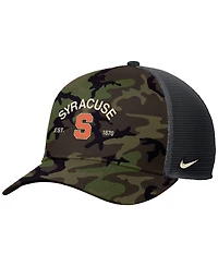Nike Men's Camo Syracuse Orange 2025 Military Appreciation Rise Adjustable Trucker Hat