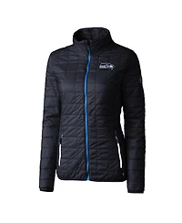 Cutter & Buck Women's Navy Seattle Seahawks Rainier PrimaLoft Eco Insulated Full-Zip Puffer Jacket
