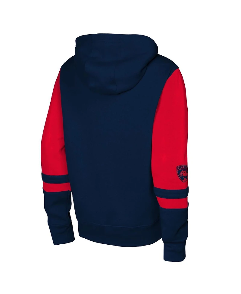Outerstuff Big Boys and Girls Navy Florida Panthers Face Off Full-Zip Hoodie