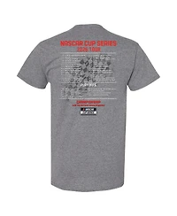 Team Penske Men's Heather Charcoal Joey Logano 2026 Nascar Schedule T-Shirt
