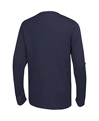 Outerstuff Men's Navy New England Patriots Side Drill Long Sleeve T-Shirt