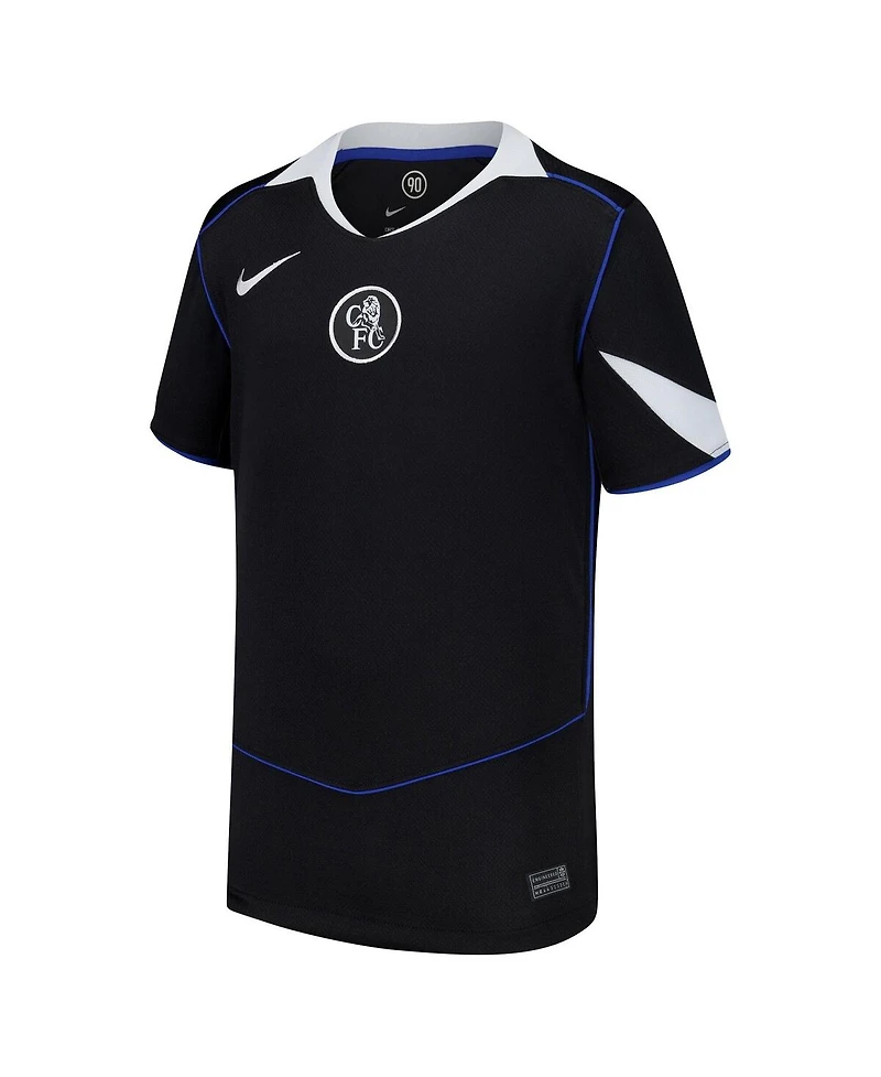 Nike Big Boys and Girls Moises Caicedo Black Chelsea 2025/26 Third Replica Player Jersey
