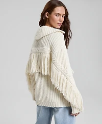 And Now This Women's Button-Front Fringe Cardigan, Macy's Exclusive