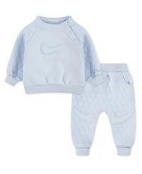 Nike Baby Boys Readyset Mock Neck Sweatshirt and Joggers, 2-Piece set