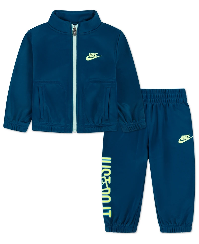 Nike Baby Boys Front Zipper Top and Pant, 2-Piece Set