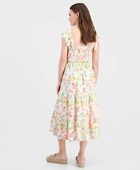 Self Esteem Juniors' Sleeveless Floral Midi Dress