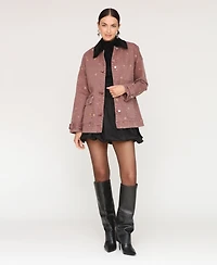 Avec Les Filles Women's Spread Collar Barn Jacket