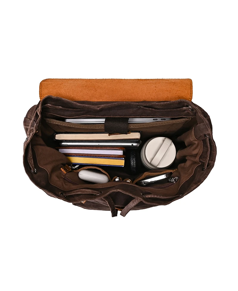 Tsd Brand Stone Creek Waxed Canvas Backpack