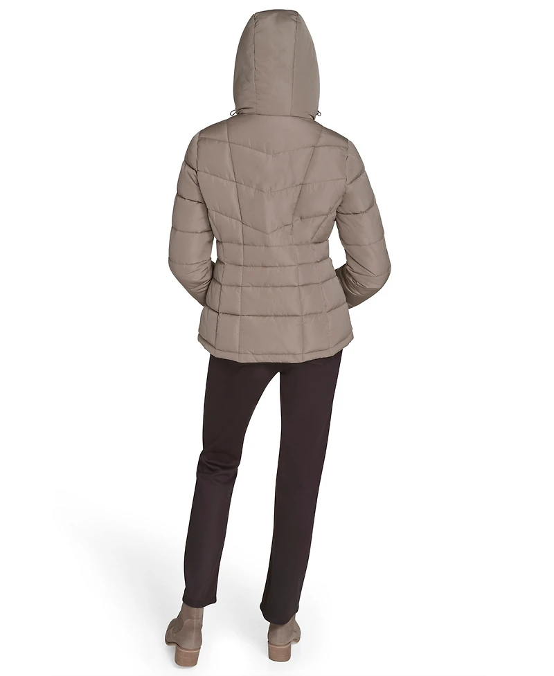 Calvin Klein Women's Stand Collar Lined Puffer Jacket