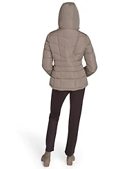 Calvin Klein Women's Stand Collar Lined Puffer Jacket