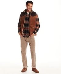 Weatherproof Vintage Mens Western Cord Suede Vest Flannel Shirt Superfine Corduroy Pants