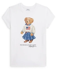 Polo Ralph Lauren Girls 7-16 Bear Printed Short-Sleeve T-Shirt