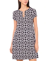 Msk Women's Short-Sleeve Mini Dress