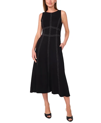 Msk Women's Sleeveless Midi Dress
