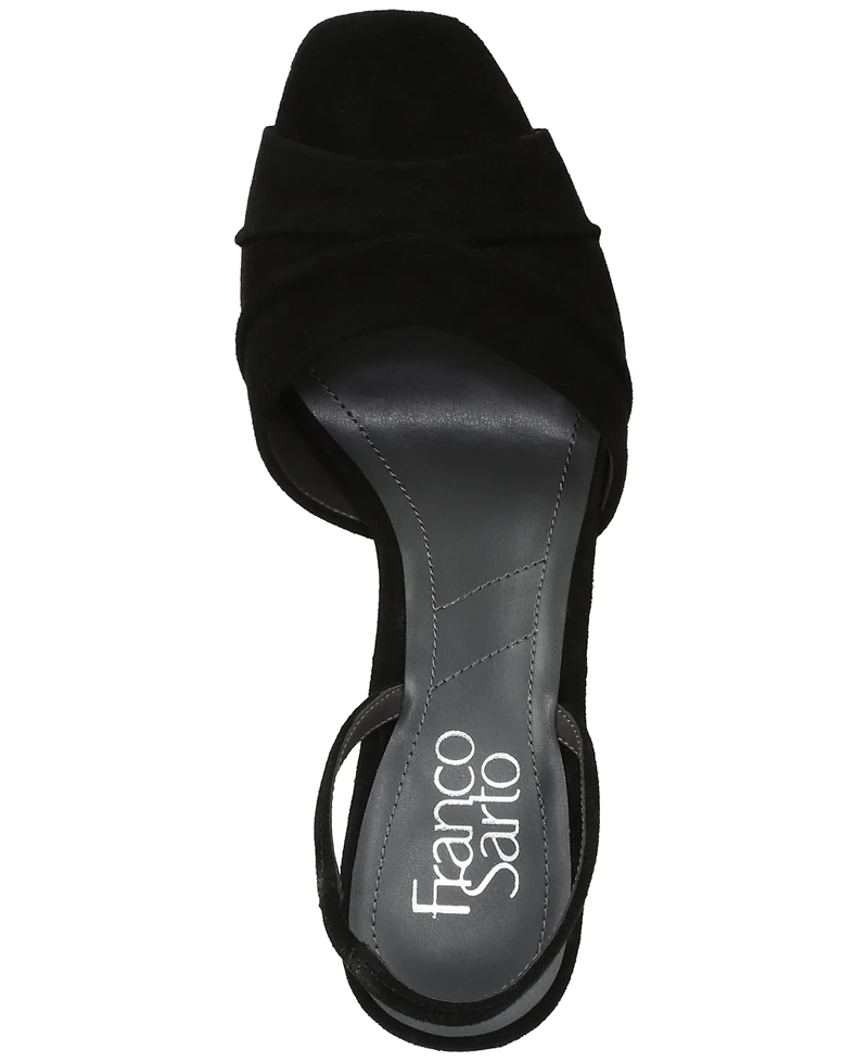 Franco Sarto Women's Gogia Square Toe Slingback Sandals