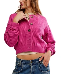 Free People Women's Lila Slouchy Cropped Cardigan