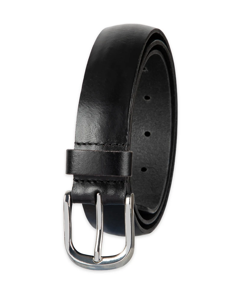 Club Room Luxury Classic Feathered Edge Leather Dress Belt, Macy's Exclusive