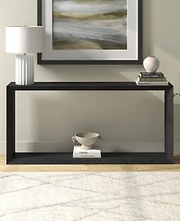 Hudson & Canal Osmond 64" Wood Wide Rectangular Console Table