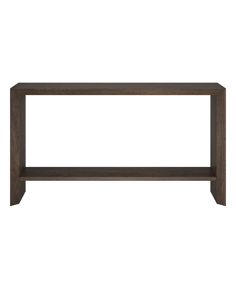 Hudson & Canal Osman 55" Wood Wide Rectangular Console Table
