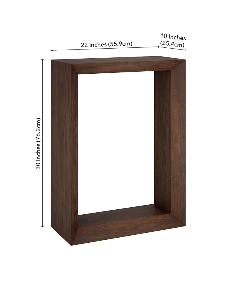 Hudson & Canal Osmond 22" Wood Wide Rectangular Console Table