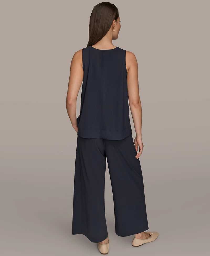 Donna Karan Weekend Women's Tricot Knit Sleeveless Top Clone
