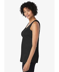 Woman Within Plus Rib Knit Tank
