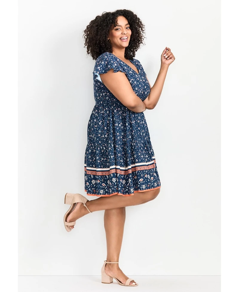Avenue Plus Unwind Tiers Women's Dress