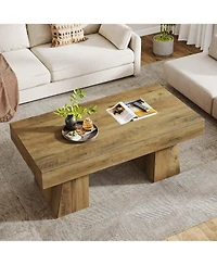 Tribesigns 55 Inch Console Table for Hallway, Faux Marble Gold Entryway Table with Geometric Metal Base, Modern Narrow Sofa Accent Table for Entrance,