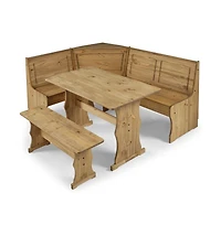 Os Home and Office Furniture Solid Pine Corner Dining Booth in Corona