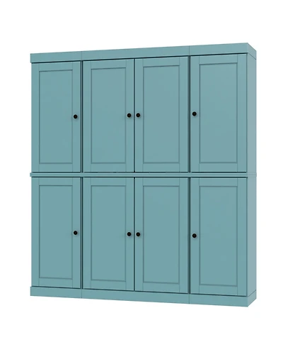 Palace Imports 100% Solid Wood 65" Pantry Cabinet with Raised Panel Doors, 2-Drawers & Adjustable Shelves