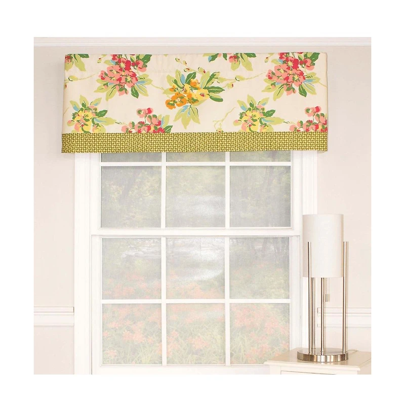Selva Banded Sage Type All Season 3" Rod Pocket Valance 50" x 16" by Rlf Home