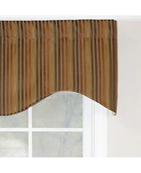 Rlf Home Fast Lane Cornice 100% Cotton with Fully Lined 3" Rod Pocket Valnance for Windows 50" x 17" Cornucopia