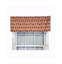Rlf Home Modern Design Classic Seascape Tailored Style Window Valance 50" x 17" Peach