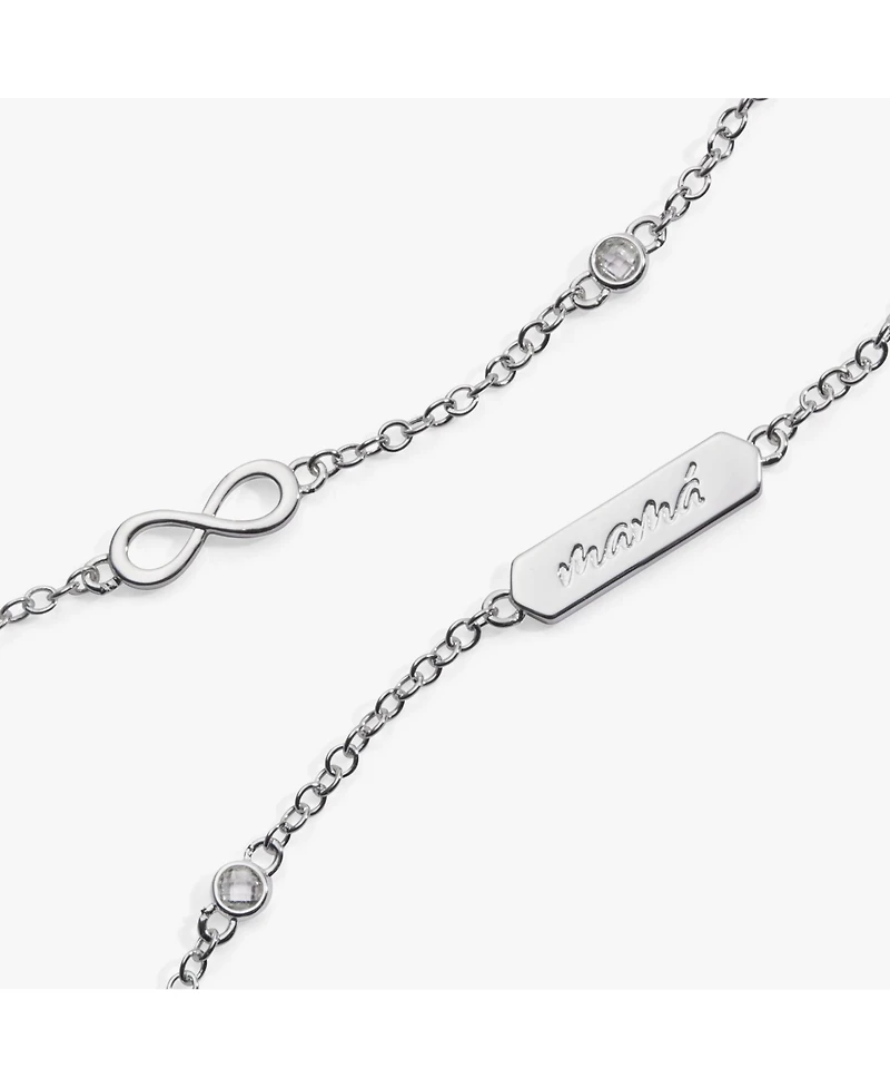 Mama Infinity Adjustable Chain Bracelet