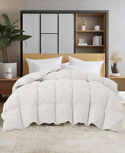 Unikome Heavyweight Goose Down Fiber Comforter, California King