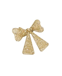 Saro Lifestyle Beaded Bow Napkin Ring, Set of 4
