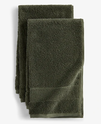 Oake Organic Cotton 2-Pk. Hand Towel, Exclusively at Macy's