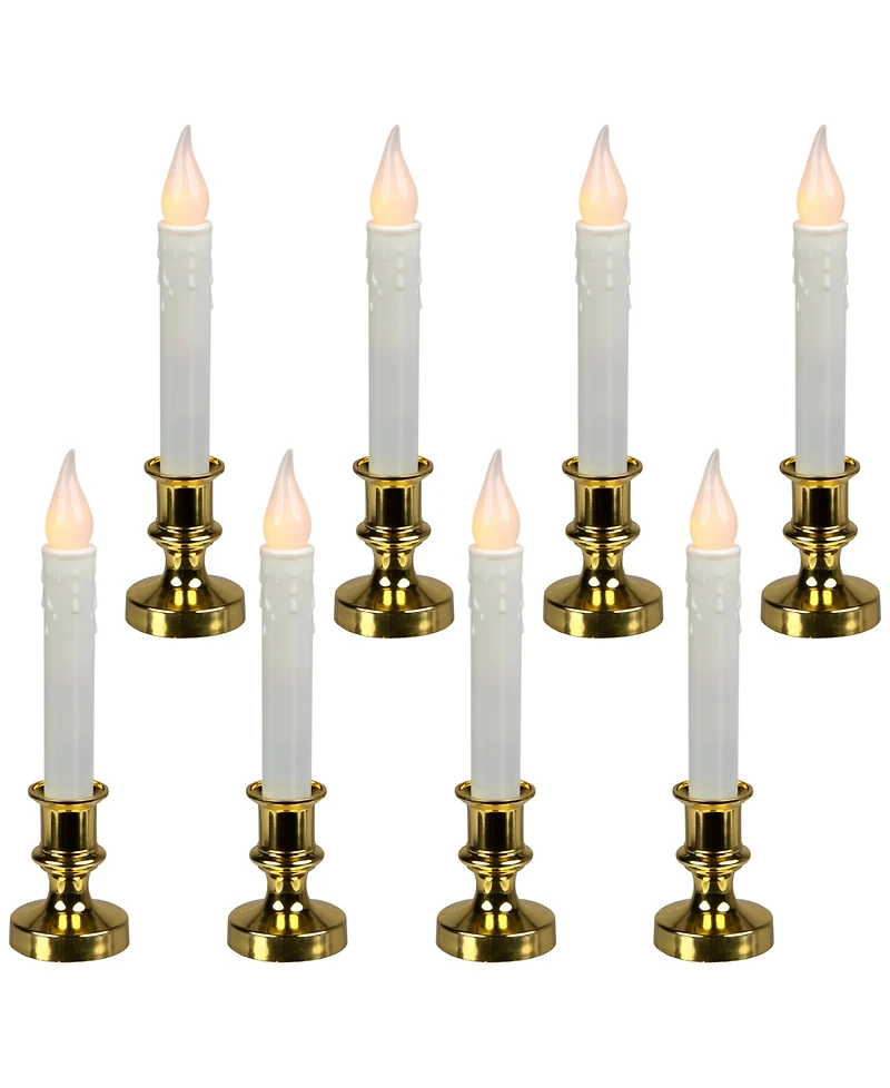 Northlight Led Flickering Window Candles, Set of 8