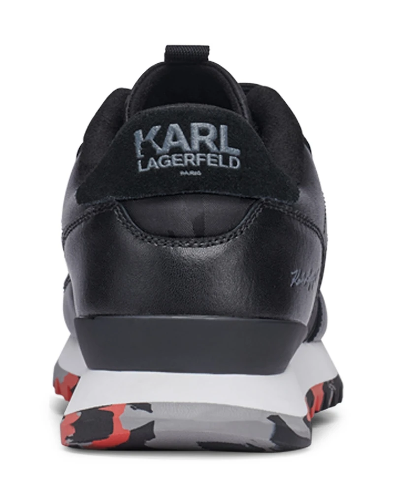 Karl Lagerfeld Paris Men's Camo Runner Sawtooth Sole Sneaker