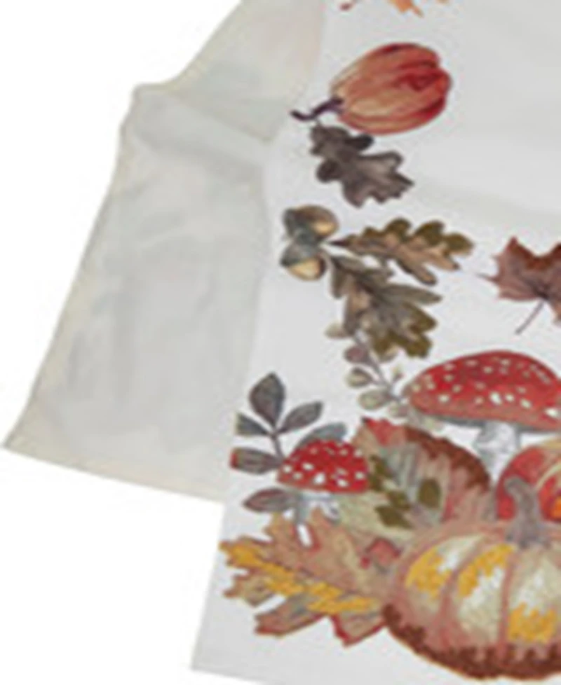 Saro Lifestyle Fall Pumpkins Table Runner