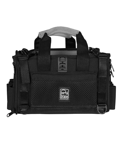 Porta Brace Silent Audio Organizer Bag for Sound Devices MixPre-6 Portable Recorder, Black/Platinum