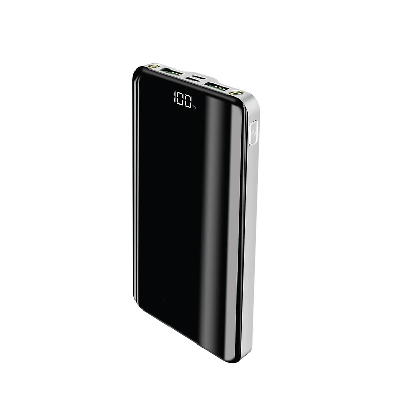 Brookstone 10,000 mAh Pd 20W Ultra Fast Charging Uv Finish power Bank with Lcd Power Display