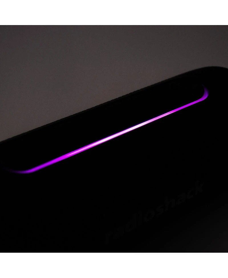 RadioShack 8W Bluetooth Portable Mini Speaker with Rgb Lights and Fm Radio 4001769 Black