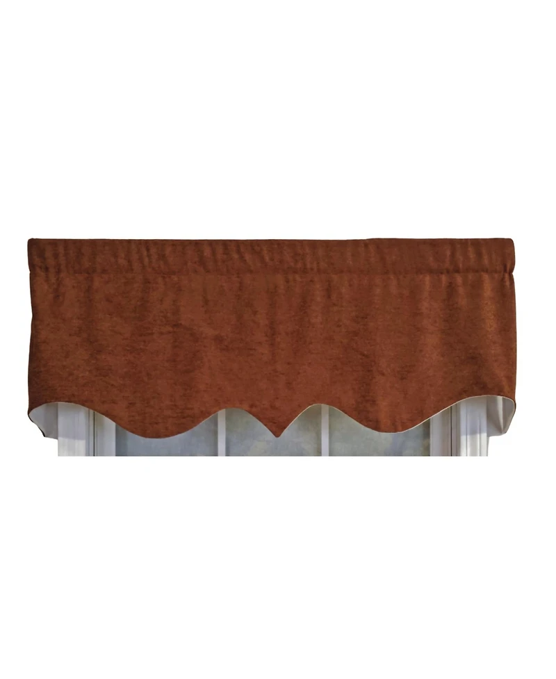 Rlf Home 3" Rod Pocket High Quality Fabric Vintage Regal Valance for Windows 50" x 17" Watermelon