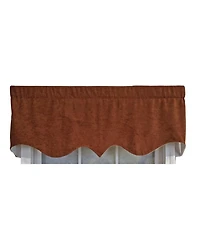 Rlf Home 3" Rod Pocket High Quality Fabric Vintage Regal Valance for Windows 50" x 17" Watermelon