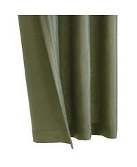 Habitat Abstract Light Filtering Energy Efficeint Grommet Curtain Panel for Windows 52" x 95"in Green