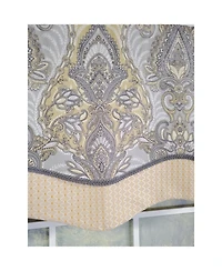 Rlf Home 3" Rod Pocket High Quality Fabric Nobility Glory Valance for Windows 50" x 16" Gary