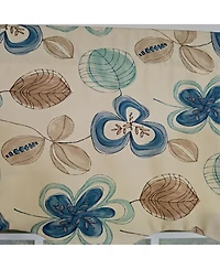 Rlf Home 100% Cotton Jolly Regal Fully lined Windows Rod Pocket Valance 50" x 17" Cream