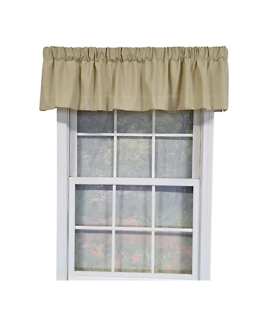 Rlf Home 100% Cotton Crosswell Tailored Fully lined Windows Rod Pocket Valance 76" x 14" Sage